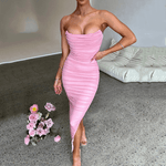 Halterjurk met Flatterende Pasvorm - Dresses - Jurkjes.co