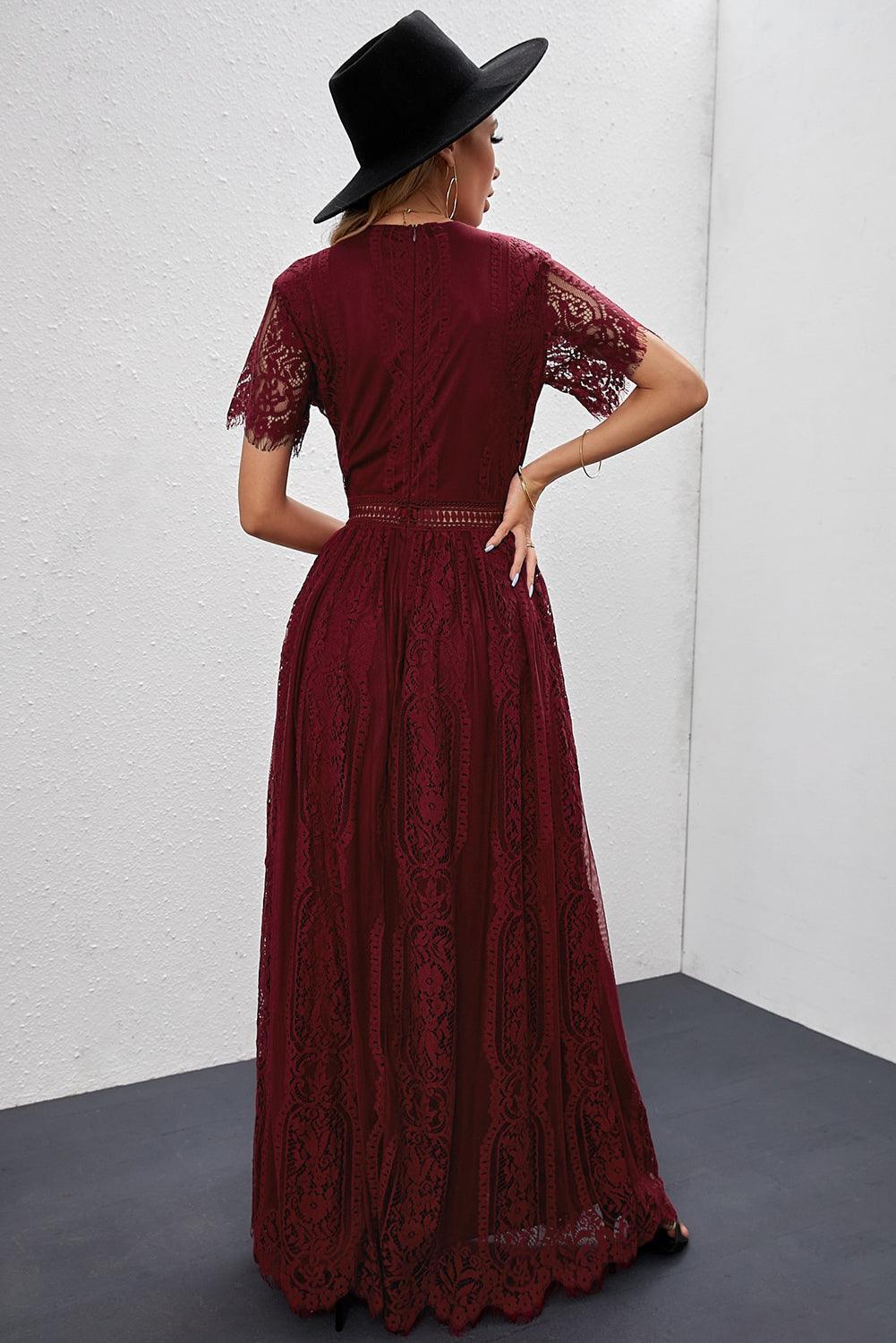 Hartveroverende Kanten Maxi-Jurk - Maxi Dresses - Jurkjes.co