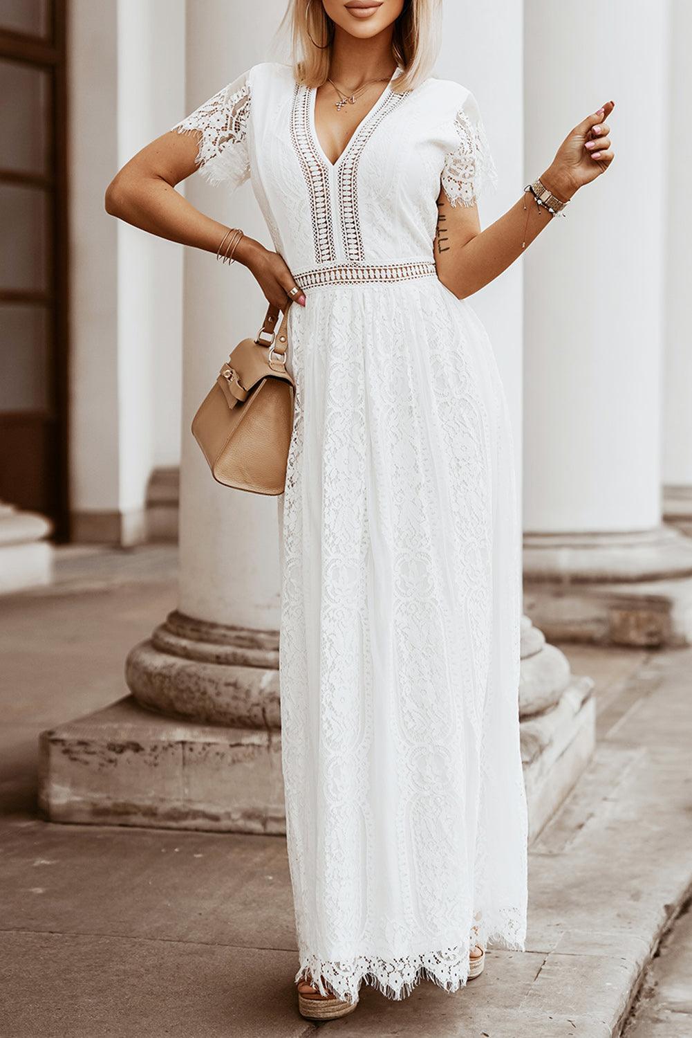 Hartveroverende Kanten Maxi-Jurk - Maxi Dresses - Jurkjes.co