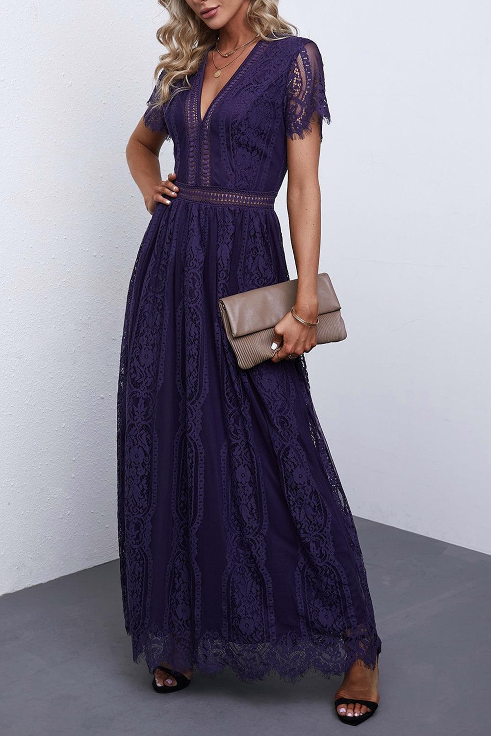 Hartveroverende Kanten Maxi-Jurk - Maxi Dresses - Jurkjes.co