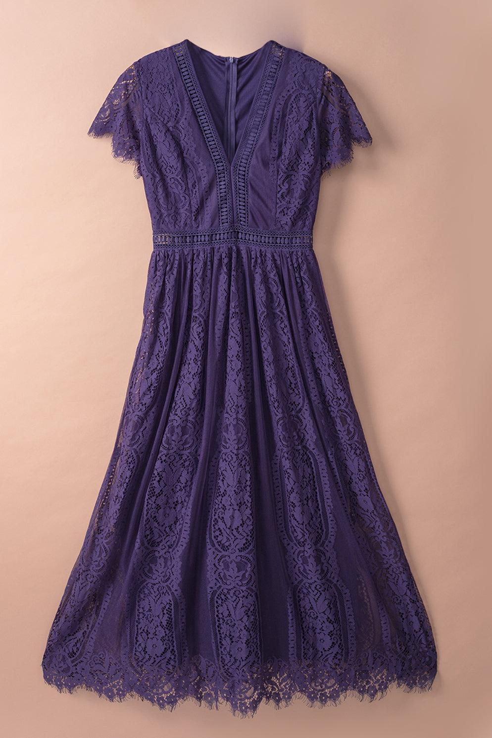 Hartveroverende Kanten Maxi-Jurk - Maxi Dresses - Jurkjes.co