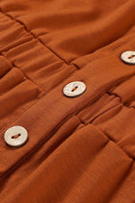 Hoge Taille Lange Mouw Overhemdjurk - Midi Dresses - Jurkjes.co