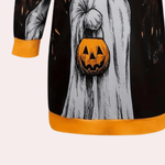 Hoodie-jurk met Halloween-print - Women Winter Dress - Jurkjes.co