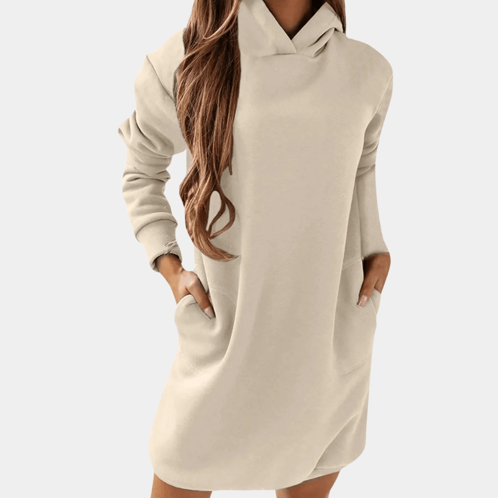 Hoodie Jurk met Lange Mouwen - CB - Dresses - Jurkjes.co