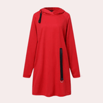 Hoodiejurk met Kangoeroezak - Women Summer Dress - Jurkjes.co