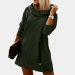 Hoodiejurk met Kangoeroezak - Women Summer Dress - Jurkjes.co