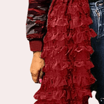 Jasjurk met Camouflage en Ruches - Dresses - Jurkjes.co