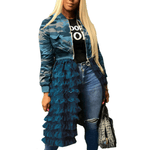 Jasjurk met Camouflage en Ruches - Dresses - Jurkjes.co