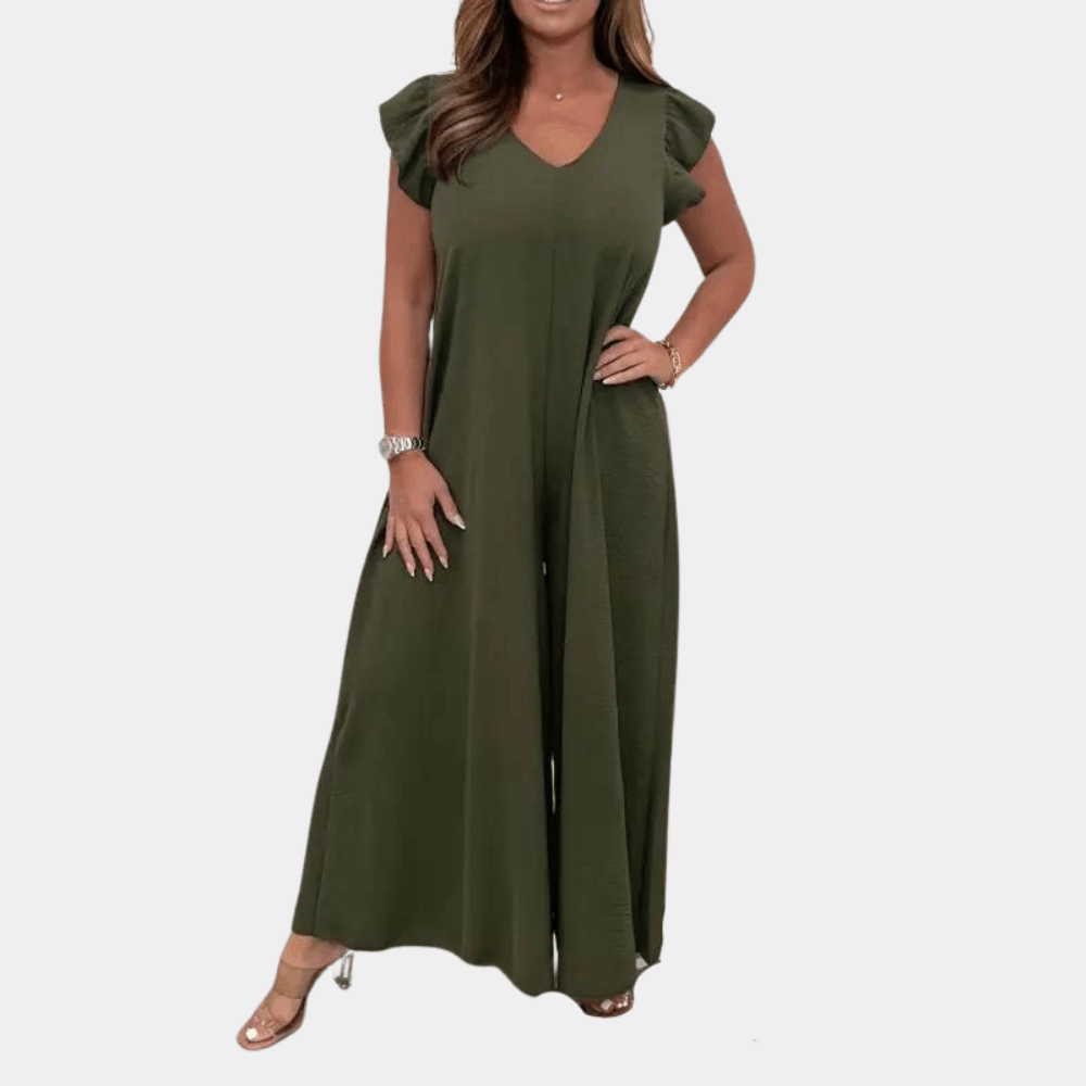 Jumpsuit-jurk met Effen Ontwerp - Women Summer Jumpsuit - Jurkjes.co