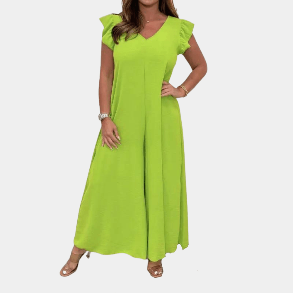 Jumpsuit-jurk met Effen Ontwerp - Women Summer Jumpsuit - Jurkjes.co