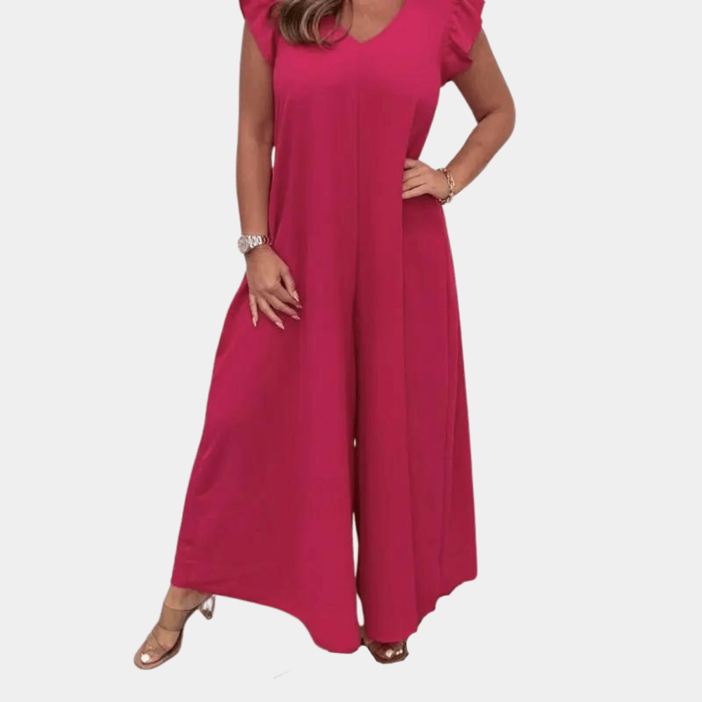 Jumpsuit-jurk met Effen Ontwerp - Women Summer Jumpsuit - Jurkjes.co