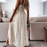 Jumpsuit met Kant en Effen Patroon - Women Summer Dress - Jurkjes.co