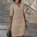 Jurk met Geometrisch Patroon - Dresses - Jurkjes.co