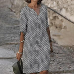 Jurk met Geometrisch Patroon - Dresses - Jurkjes.co