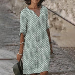 Jurk met Geometrisch Patroon - Dresses - Jurkjes.co