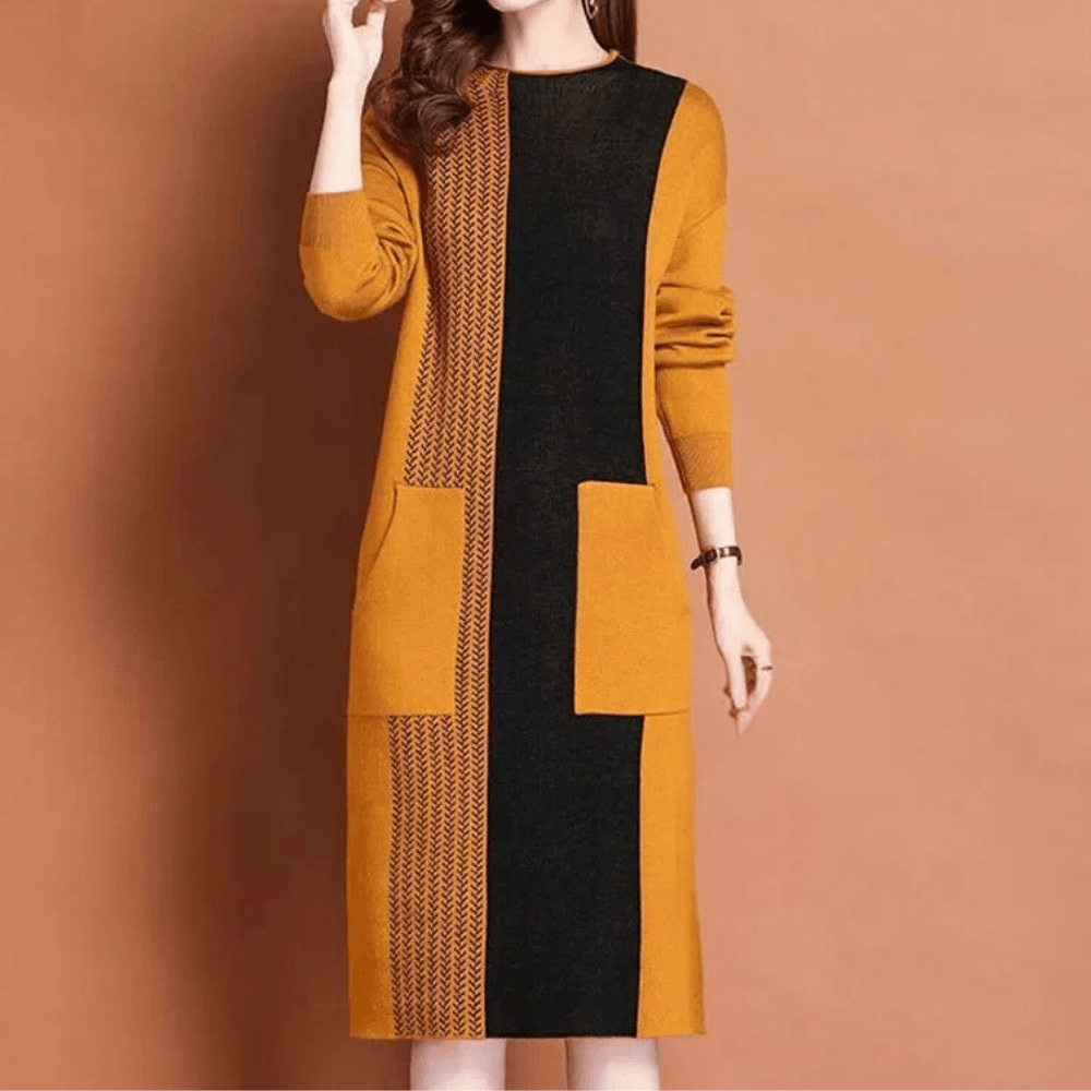 Jurk met Geometrisch Patroon - Women Summer Dress - Jurkjes.co