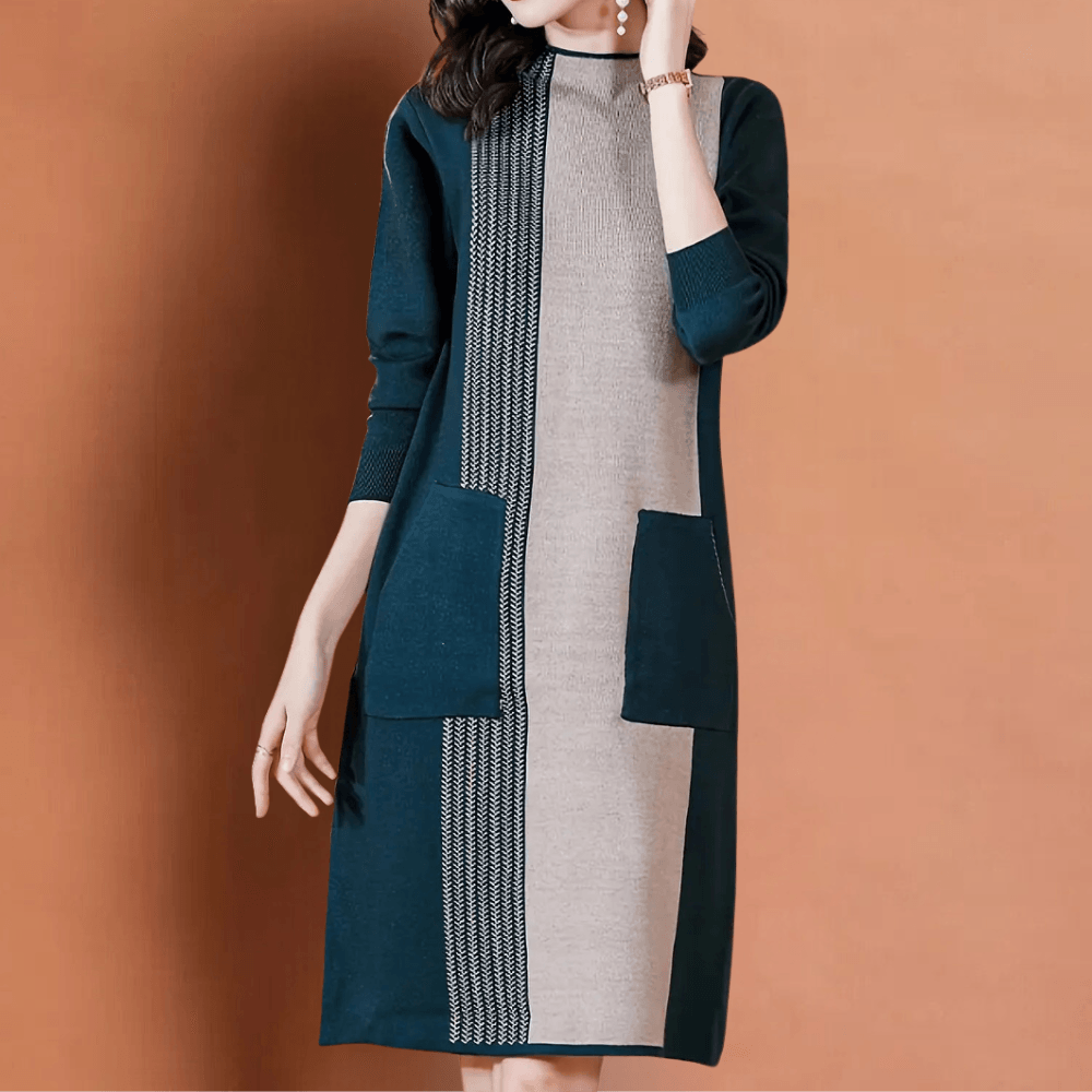 Jurk met Geometrisch Patroon - Women Summer Dress - Jurkjes.co