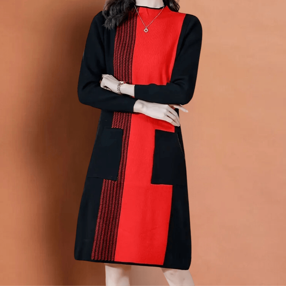 Jurk met Geometrisch Patroon - Women Summer Dress - Jurkjes.co