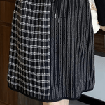 Jurk met Geruit Ontwerp en Kraag - Dresses - Jurkjes.co