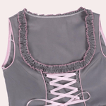 Jurk met Kant en Strikdetail - CB - Dresses - Jurkjes.co