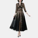 Kanten Jurk met Bloemenpatroon - CB - Dresses - Jurkjes.co