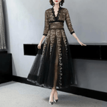 Kanten Jurk met Bloemenpatroon - CB - Dresses - Jurkjes.co