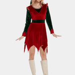 Kerstjurk met Speelse Elfdetails - Women Summer Dress - Jurkjes.co