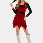 Kerstjurk met Speelse Elfdetails - Women Summer Dress - Jurkjes.co