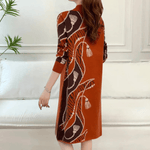 Klassieke Jurk met Geometrisch Ontwerp - Dresses - Jurkjes.co