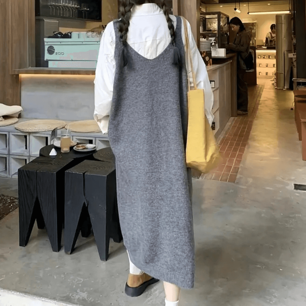 Klassieke Jurk met Knoopdetails - Dresses - Jurkjes.co