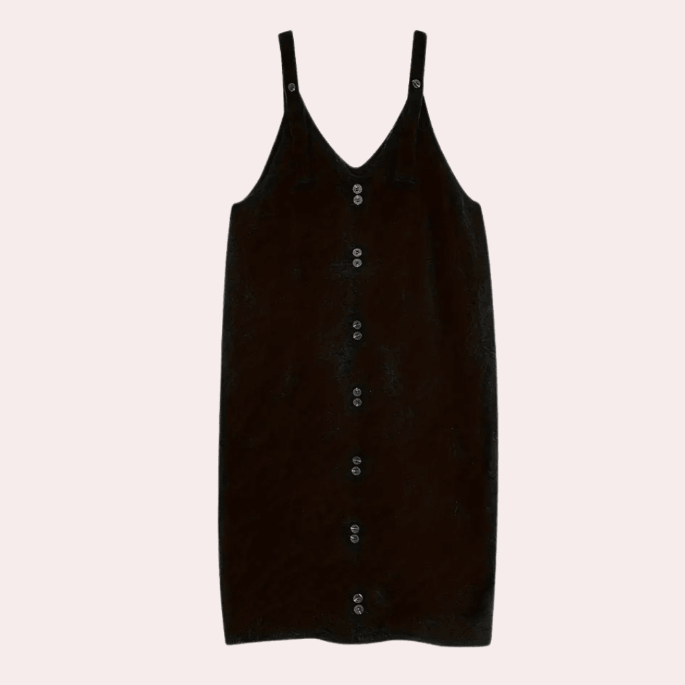 Klassieke Jurk met Knoopdetails - Dresses - Jurkjes.co