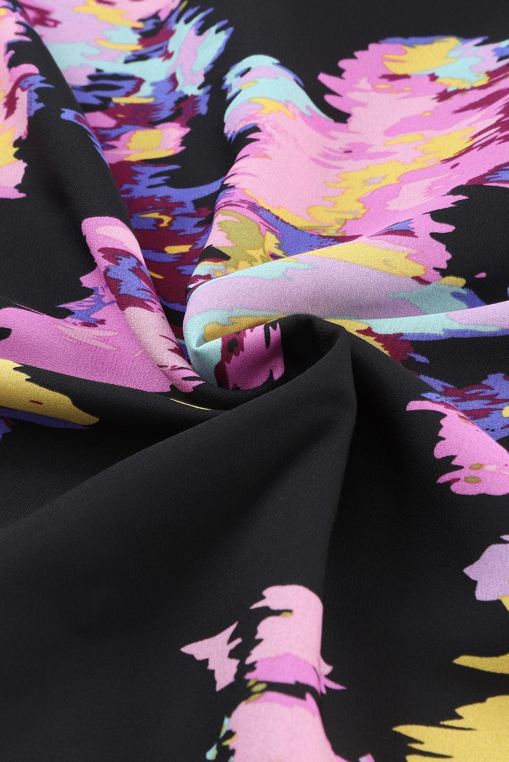 Kleurrijke Maxi-Jurk met Lange Mouw - Maxi Dresses - Jurkjes.co