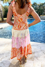 Knotted Straps Pantherprint Jurk - Maxi Dresses - Jurkjes.co