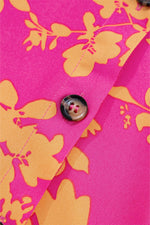 Korte Jurk met Bloemenprint en Drawstring - Floral Dresses - Jurkjes.co