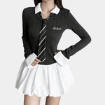 Korte Jurk met Klassieke Kraag - Women Summer Dress - Jurkjes.co