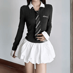 Korte Jurk met Klassieke Kraag - Women Summer Dress - Jurkjes.co