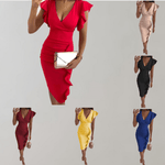 Korte Jurk met Ruches - Women Summer Dress - Jurkjes.co