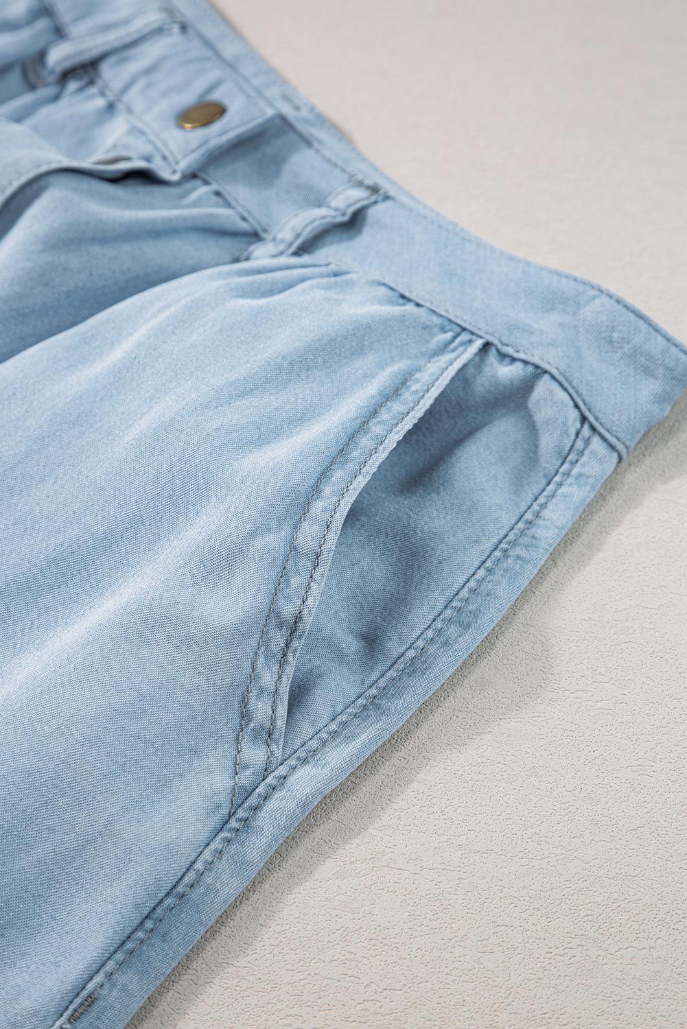 Lange Denim Rok met Knopen - Skirts & Petticoat - Jurkjes.co