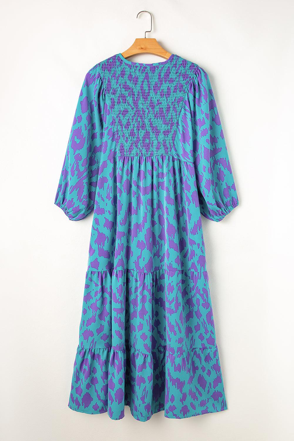 Lange Jurk met Abstracte Print - Maxi Dresses - Jurkjes.co