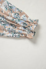 Lange Jurk met Bloemenprint en Smock Taille - Maxi Dresses - Jurkjes.co