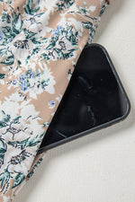 Lange Jurk met Bloemenprint en Smock Taille - Maxi Dresses - Jurkjes.co