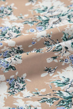 Lange Jurk met Bloemenprint en Smock Taille - Maxi Dresses - Jurkjes.co