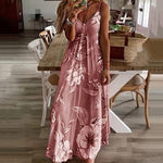 Lange Jurk met Bloemenprint - Women Summer Dress - Jurkjes.co