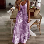 Lange Jurk met Bloemenprint - Women Summer Dress - Jurkjes.co
