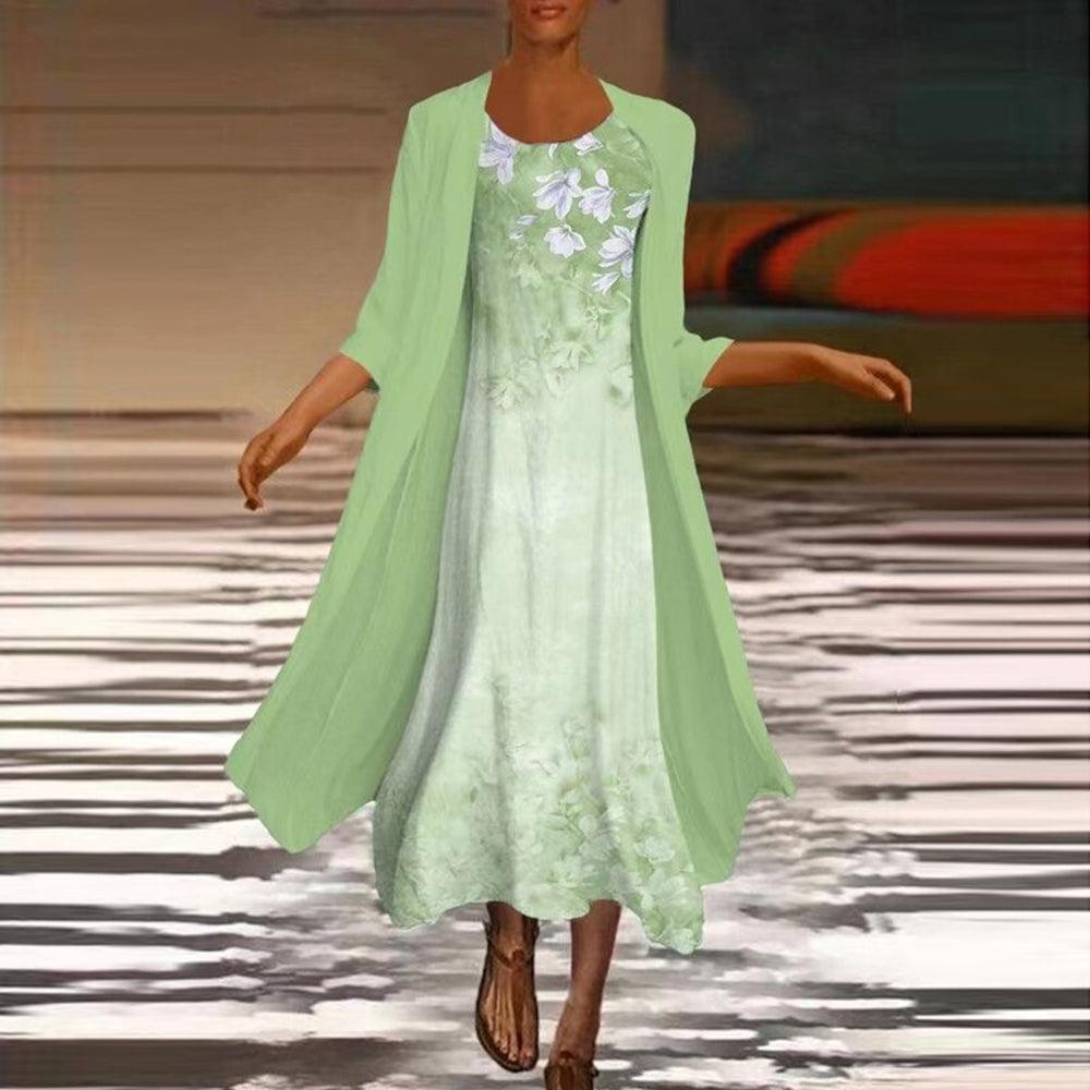 Lange Jurk met Bloemenprint - Women Summer Dress - Jurkjes.co