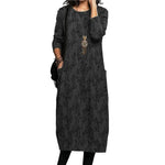 Lange Jurk met Camouflageprint - Dresses - Jurkjes.co