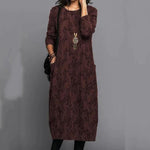 Lange Jurk met Camouflageprint - Dresses - Jurkjes.co