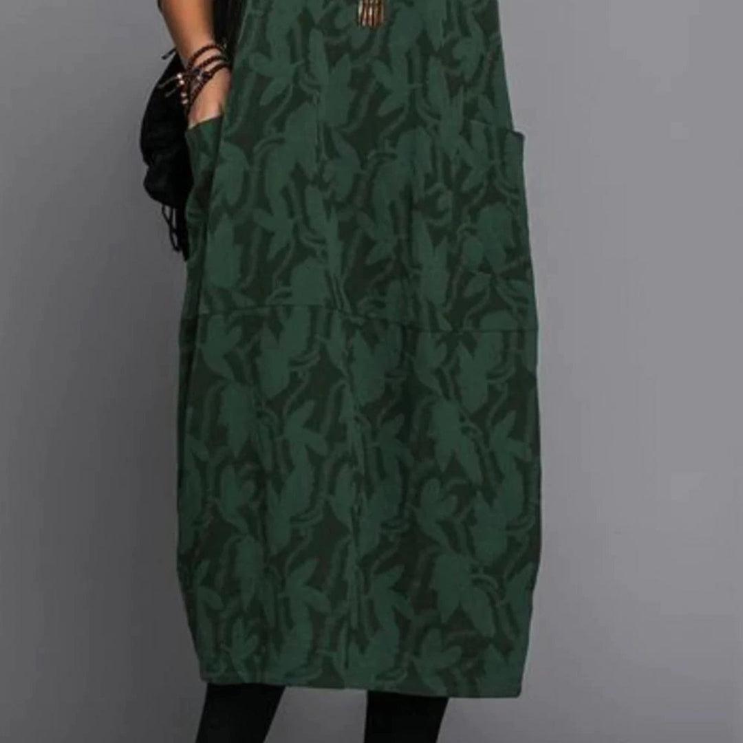 Lange Jurk met Camouflageprint - Dresses - Jurkjes.co