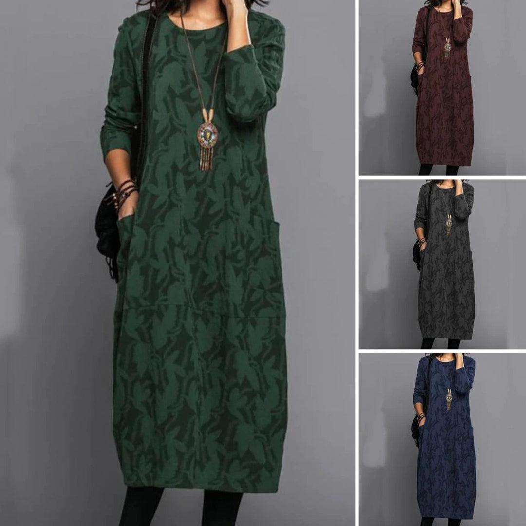 Lange Jurk met Camouflageprint - Dresses - Jurkjes.co