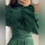 Lange Jurk met Elegante Snit - Dresses - Jurkjes.co